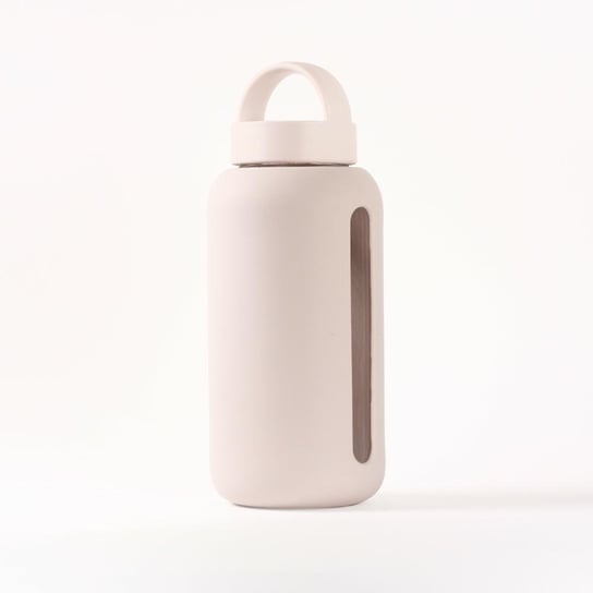 Bink - Szklana Butelka Do Monitorowania Dziennego Nawodnienia Day Bottle, 800Ml - Stone Bink