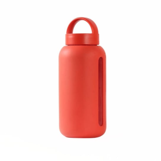 Bink - Szklana butelka do monitorowania dziennego nawodnienia Mama Bottle, 800ml - cherry Bink