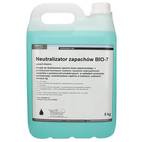 Bio-7 Profesjonalny Neutralizator Zapachów 5 Kg Blue Ice Acrylmed
