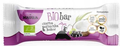BIO baton czarna porzeczka & kokos Naura 35 g Inny producent