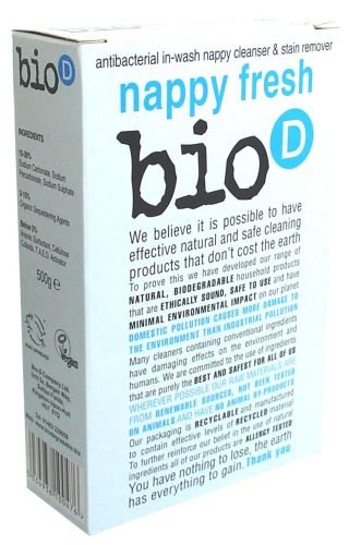 Bio-D, Nappy Fresh, Środek Odkażający Do Prania Pieluszek, 500 G Bio-D