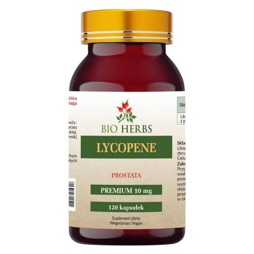 Bio Herbs, Likopen Lycopene 10mg, Suplement diety, 120 kaps. Bio Herbs