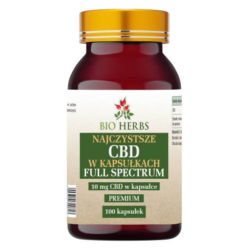 Bio Herbs, Najczystsze Cbd 10mg Full Spectrum W Kapsułkach, Suplement diety, 100 kaps. Bio Herbs