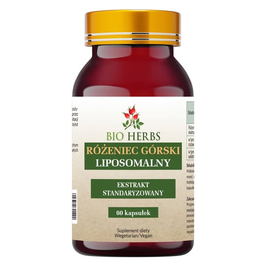 Bio Herbs, Różeniec Górski Liposomalny Adaptogen, 60 Kaps. Suplement diety Bio Herbs