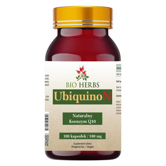 Bio Herbs, UbiquinoN Koenzym Q10 100mg,  Suplement diety, 100 kaps. Bio Herbs