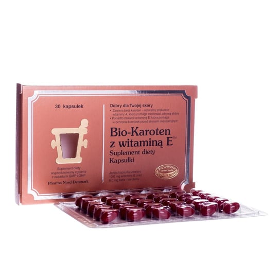 Bio-Karoten z witaminą E, suplement diety, 30 kapsułek Pharma Nord