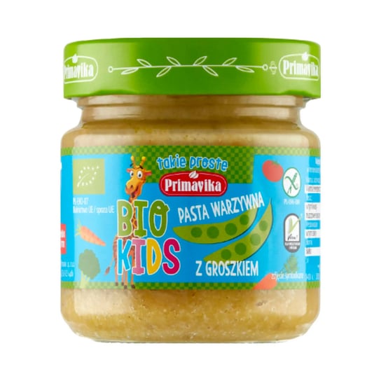 Bio Kids Pasta warzywna z groszkiem, bezglutenowa, 160 g, Primavika Primavika