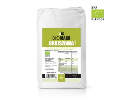 BIO Mąka orkiszowa 650 jasna 1 kg Vivio