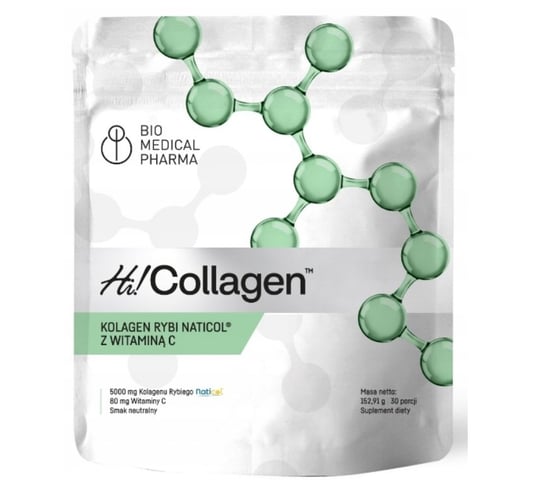 Bio Medical Pharma, Hi!Collagen w proszku, Suplement diety, 30 porcji Bio Medical Pharma