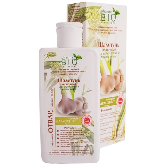 Bio Pharma, Laboratory Bio, Szampon czosnkowy wzmacniający i stymulujący wzrost włosów, 200ml Pharma Bio Laboratory