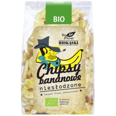 Bio Planet, chipsy bananowe niesłodzone bio, 150 g Bio Planet