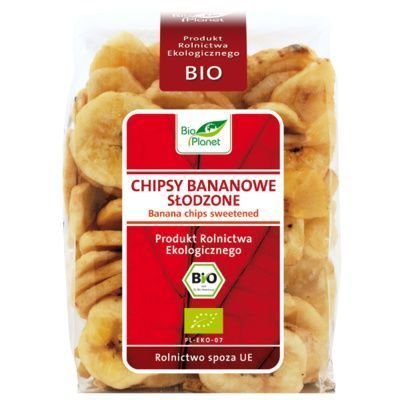 Bio Planet, chipsy bananowe słodzone bio, 150 g Bio Planet