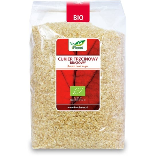 Bio Planet, Cukier trzcinowy brązowy bio, 1 kg Bio Planet