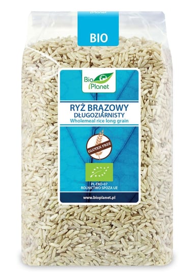 Bio Planet, ryż brązowy długoziarnisty bezglutenowy bio, 1 kg Bio Planet