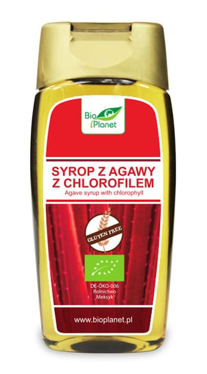 Bio Planet, syrop z agawy z chlorofilem bezglutenowy bio, 350 g (250 ml) Bio Planet