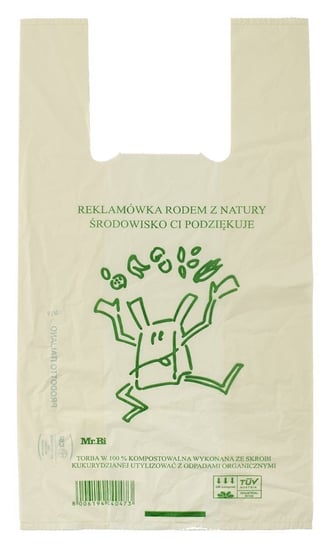 Bio Reklamówki 27X50 Biodegradowalne Kukurydziane GreenBag