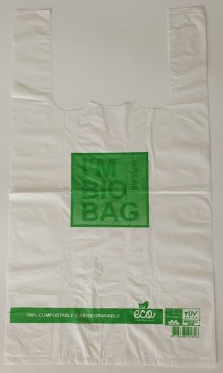Bio Reklamówki 30X55 Biodegradowalne Ziemniaczane GreenBag