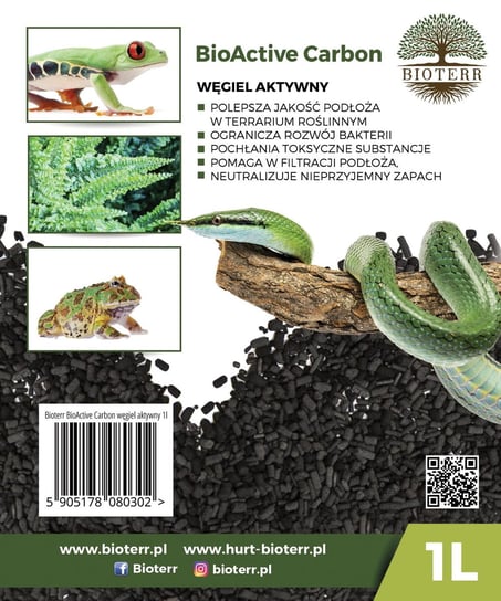 Bioactive Carbon Węgiel Aktywny 1L - Dodatek Do Podłoża -Terrarium Roślinne Inny producent