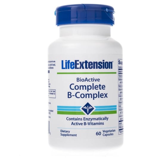 Bioactive Complete B-Complex LIFE EXTENSION, Suplement diety, 60 kaps. Life Extension