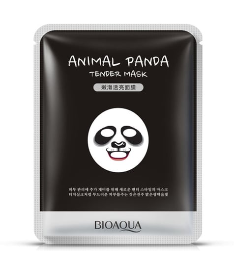 Bioaqua, Animal Panda, wygładzająca maska do twarzy w formie płata, 30 g Bioaqua