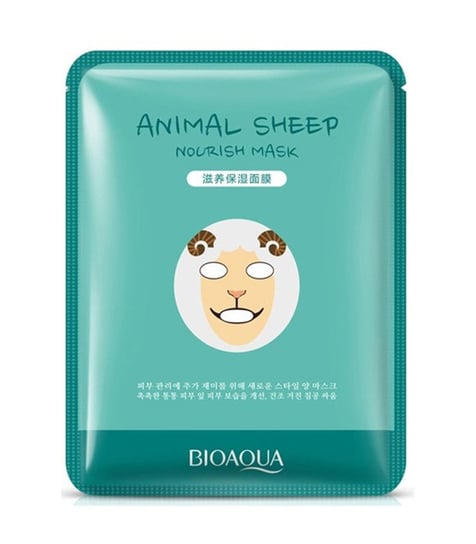 Bioaqua, Animal Sheep, odżywcza maska do twarzy w formie płata, 30 g Bioaqua