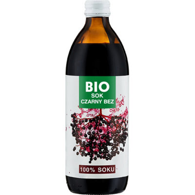 BioAvena, sok z czarnego bzu bez dodatku cukru bio, 500 ml Bioavena