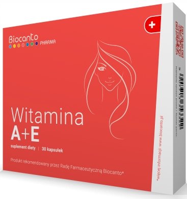 Biocanto, Suplement diety z witaminą A + E, 30 kaps. BIOCANTO
