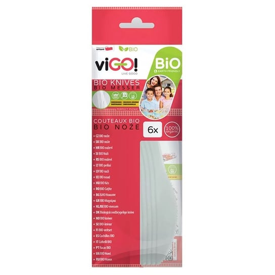 Biodegradowalne noże viGO!, 6 sztuk ViGO!