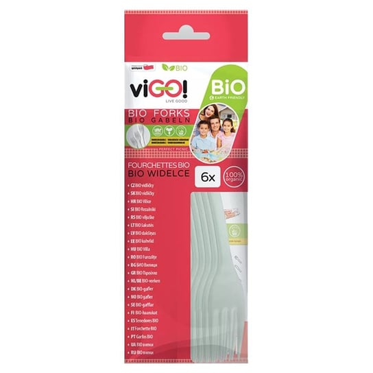 Biodegradowalne widelce viGO!, 6 sztuk ViGO!