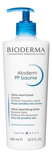 Bioderma, Atoderm PP Baume Ultra-Nourishing Balm, Bogaty balsam nawilżający do ciała, 500 ml Bioderma