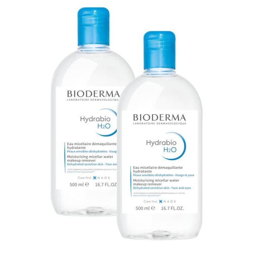 Bioderma, Hydrabio H2O, płyn micelarny nawilżający, 2x500ml Bioderma
