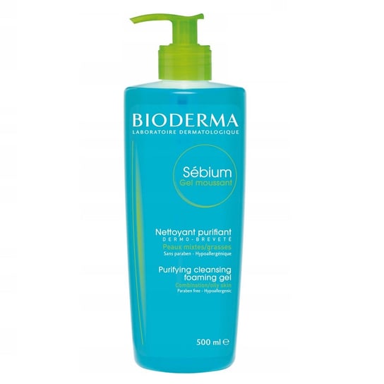 Bioderma, Sebium, antybakteryjny żel do mycia twarz, 500 ml Bioderma