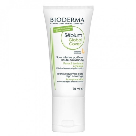 Bioderma, Sebium Global Cover, krem przeciwtrądzikowy do twarzy, 30 ml Bioderma