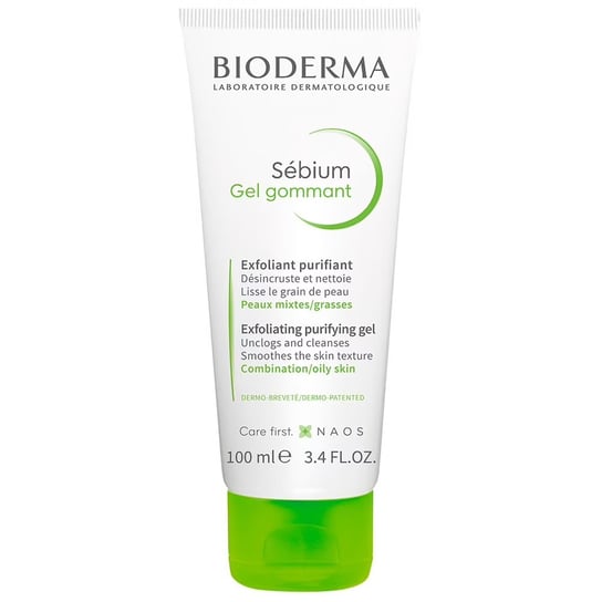 Bioderma, Sebium, złuszczająco-myjący żel-peeling do twarzy, 100 ml Bioderma