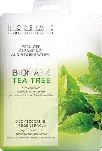 Biodermic, Bio Mask, maseczka na twarz peel-off tea tree, 12 g Biodermic