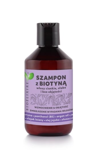 Bioelixire, Biotyna Vegan, szampon do włosów cienkich i słabych, 300 ml Bioelixire