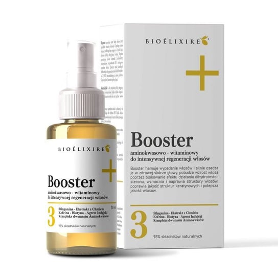 Bioelixire, Booster aminokwasowo witaminowy do intensywnej regeneracji włosów, 50 ml Bioelixire