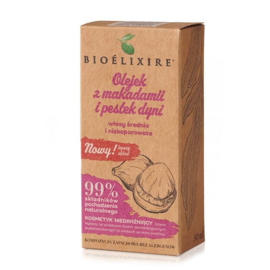 Bioelixire Olejek z makadamii i pestek dyni 50 ml Bioelixire