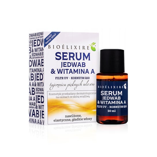 Bioelixire, Serum, Silk+Vitamin A, jedwab nawilżający do włosów z witaminą A, 20 ml Inna marka