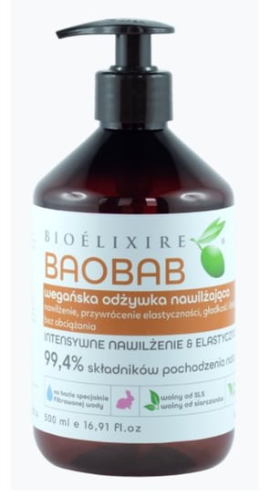BIOELIXIRE Wegańska odżywka Baobab 500ml Bioelixire