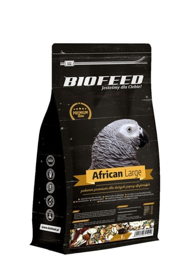 BIOFEED Premium African Large - duże papugi afrykańskie 1kg Biofeed