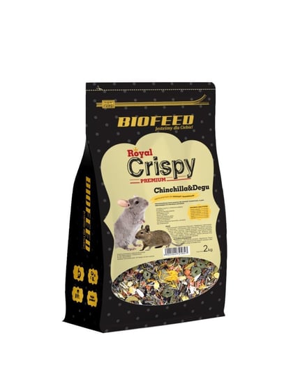 BIOFEED Royal Crispy Premium Chinchilla&Degu 2kg - dla szynszyli i koszatniczek Biofeed