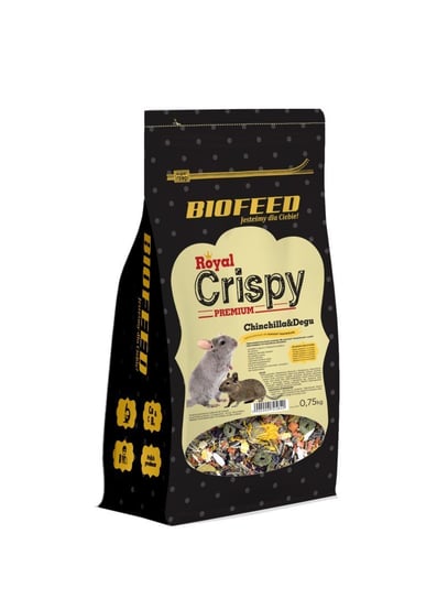Biofeed Royal Crispy Premium Chinchilla&Degu 750G - Dla Szynszyli I Koszatniczek Biofeed