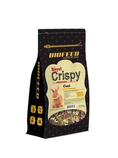 Biofeed Royal Crispy Premium Cuni 750G - Dla Królików Biofeed