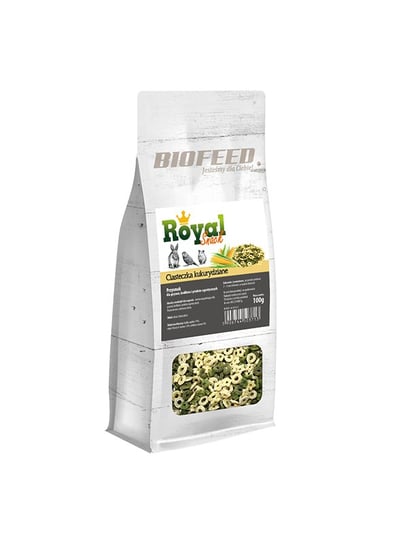 BIOFEED Royal Snack - ciasteczka kukurydziane 100g Biofeed