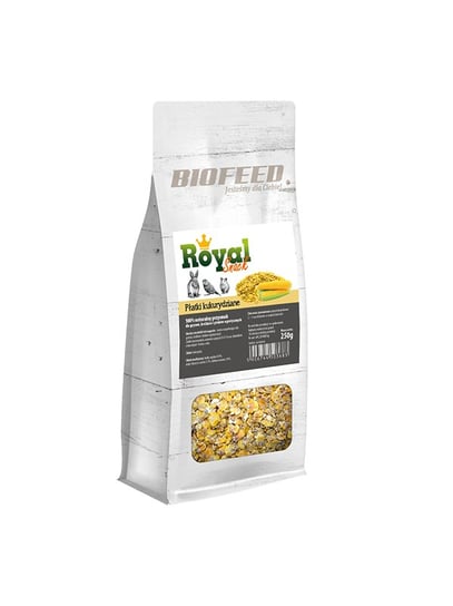 BIOFEED Royal Snack - płatki kukurydziane 250g Biofeed