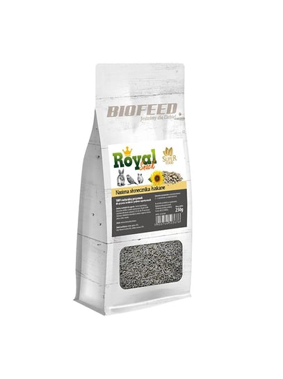 BIOFEED Royal Snack SuperFood - nasiona słonecznika łuskane Biofeed