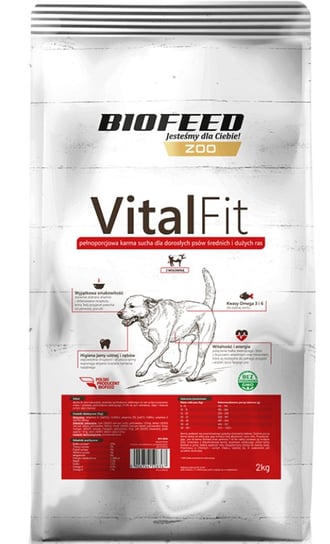 BIOFEED VitalFit Adult Large wołowina 2kg Biofeed