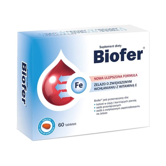 Biofer, suplement diety, 60 tabletek Orkla
