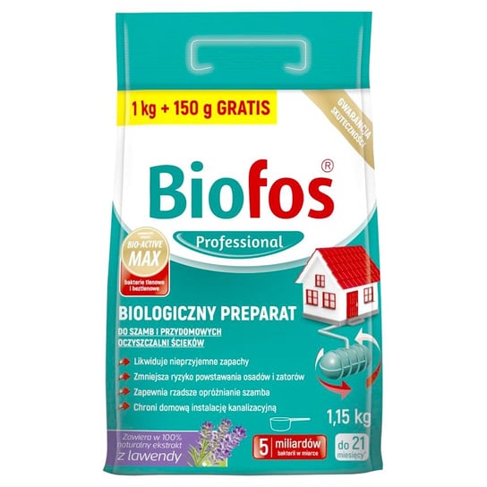 Biofos Prof. 1Kg+150G Gr. Preparat Do Szamb /788 Biofos